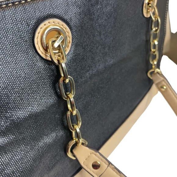 Anne Klein Black and Tan purse with straps PRELOVED see photos - Picture 8 of 13